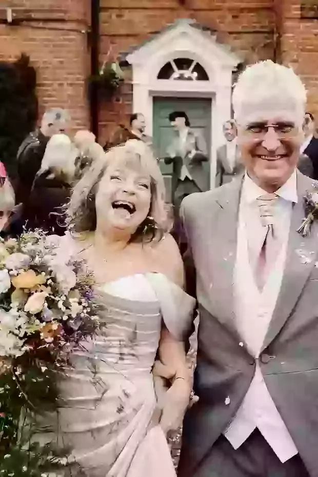 Beautiful brides on their wedding day